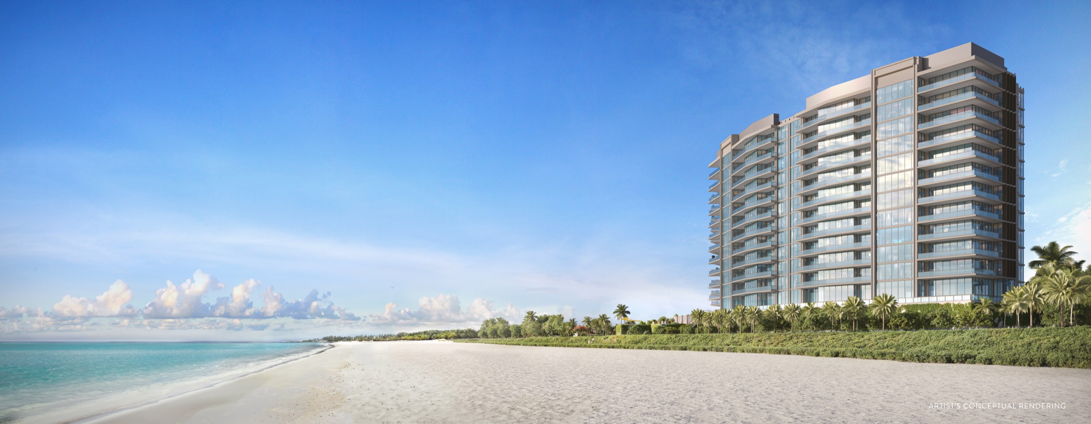 Oceanfront exterior of The Ritz-Carlton Residences, Hammock Dunes